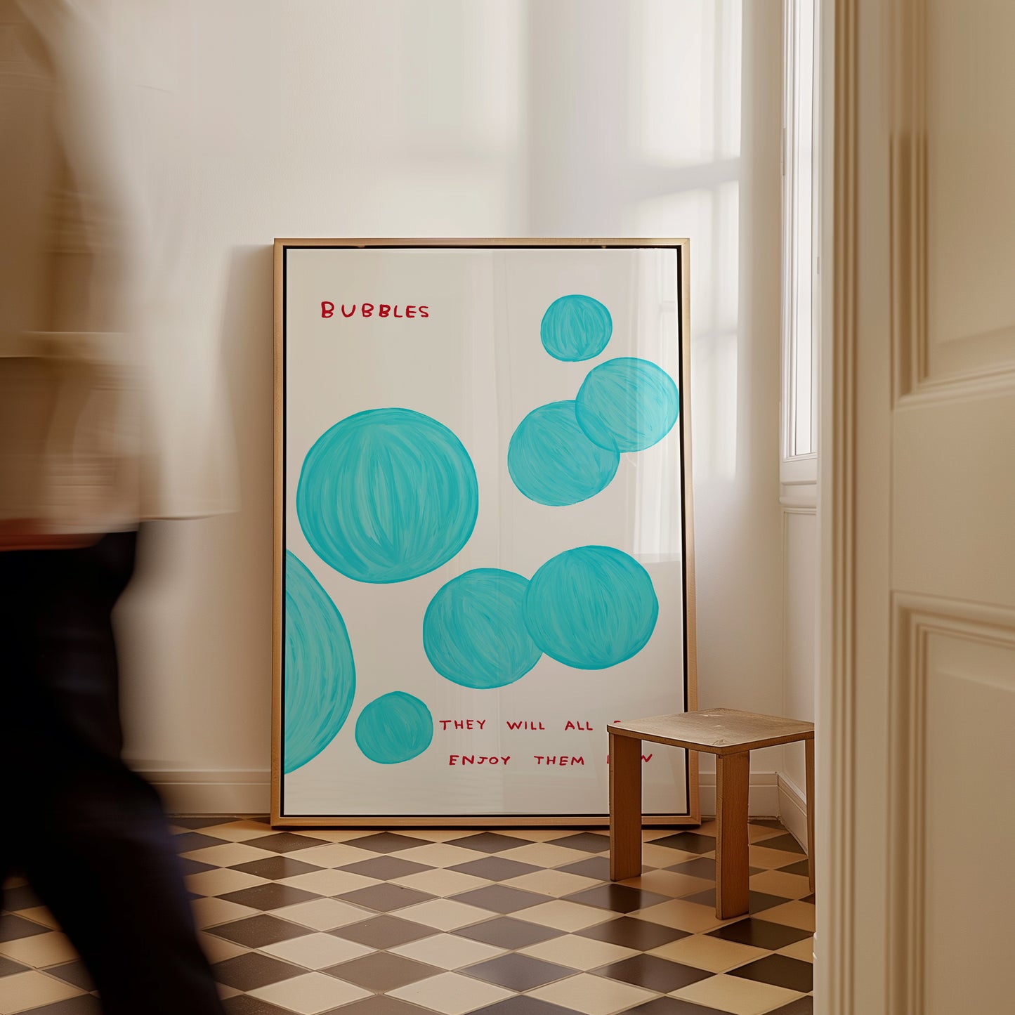 David Shrigley Bubbles, Enjoy Them Now. David Shrigley Print. Funny Wall Poster. Shrigley Poster. Trending Poster. Funky Room Wall Art