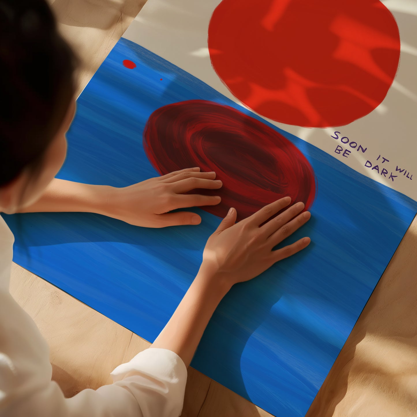 Sun is Going Down, Soon It Will Be Dark - David Shrigley