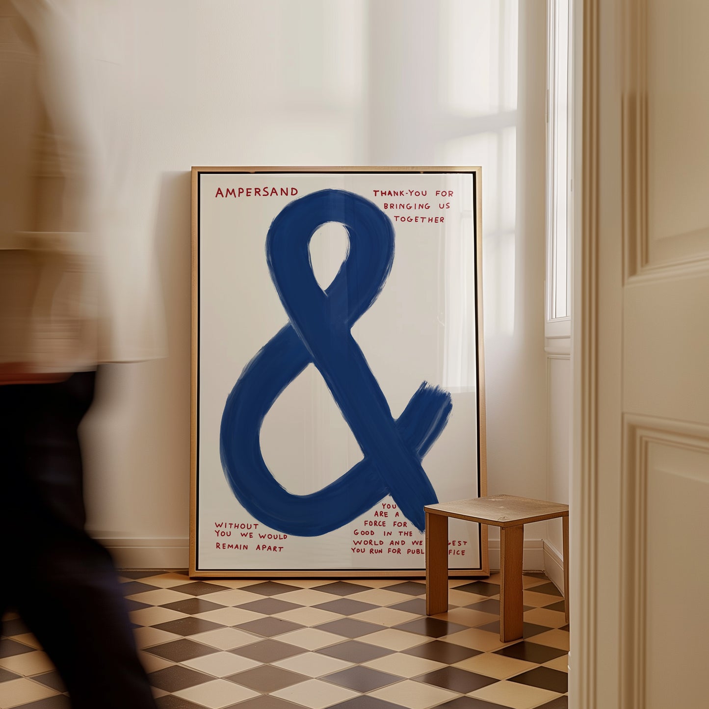 Ampersand Thank You For Bringing Us Together. David Shrigley Print. Shrigley Poster Print. Contemporary Art. Room Wall Art. Quote Wall Art