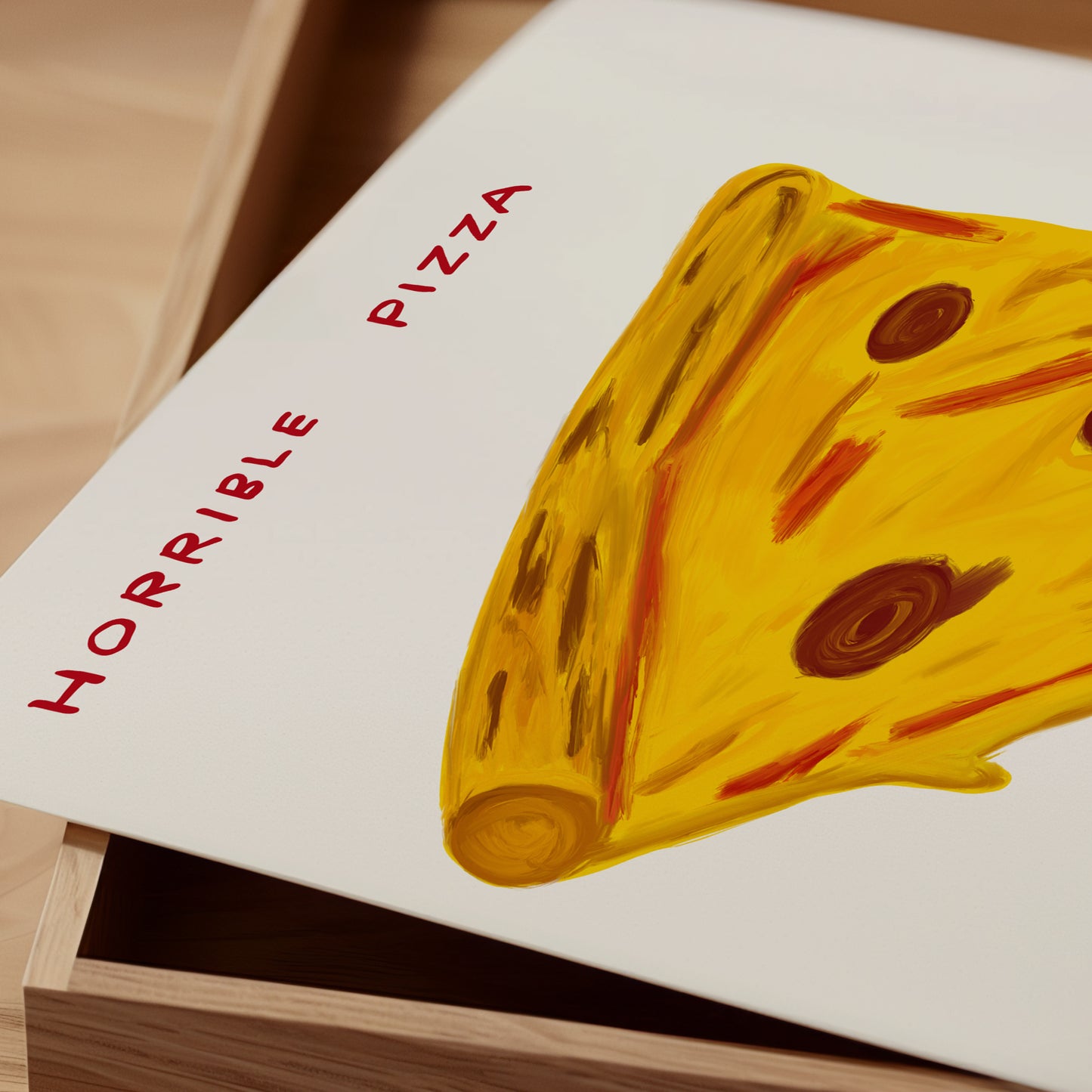Horrible Pizza Is The Best Pizza - David Shrigley. David shrigley prints. David shrigley elephant. David srigley tomato print
