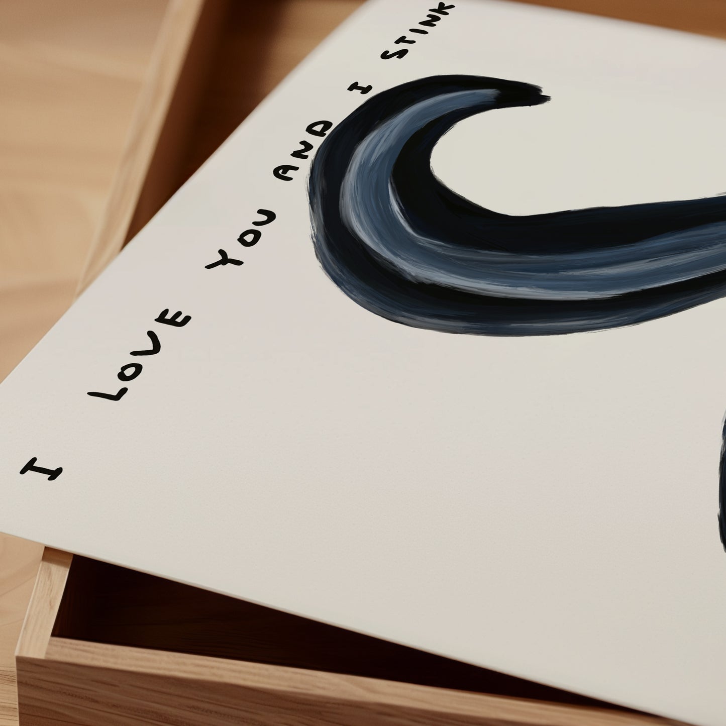 skunk I love you and I stink David shrigley