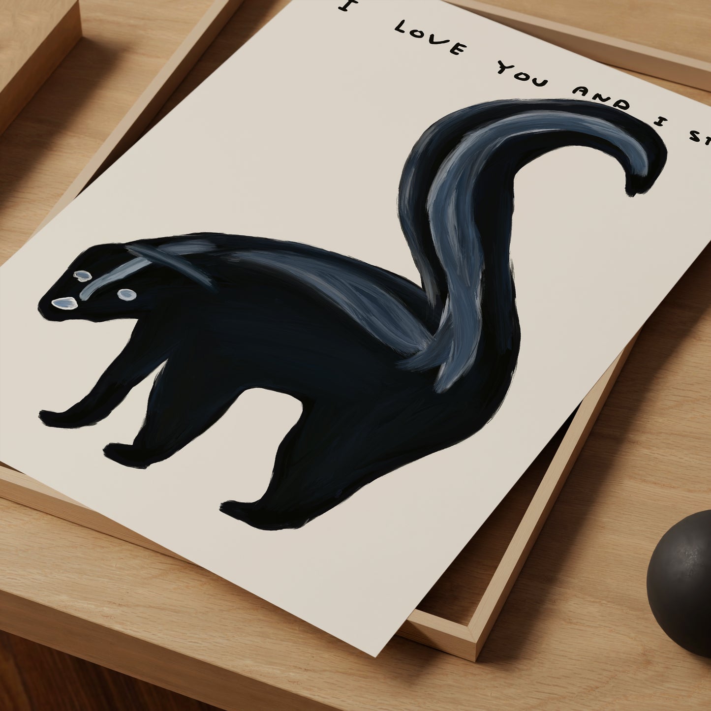 skunk I love you and I stink David shrigley