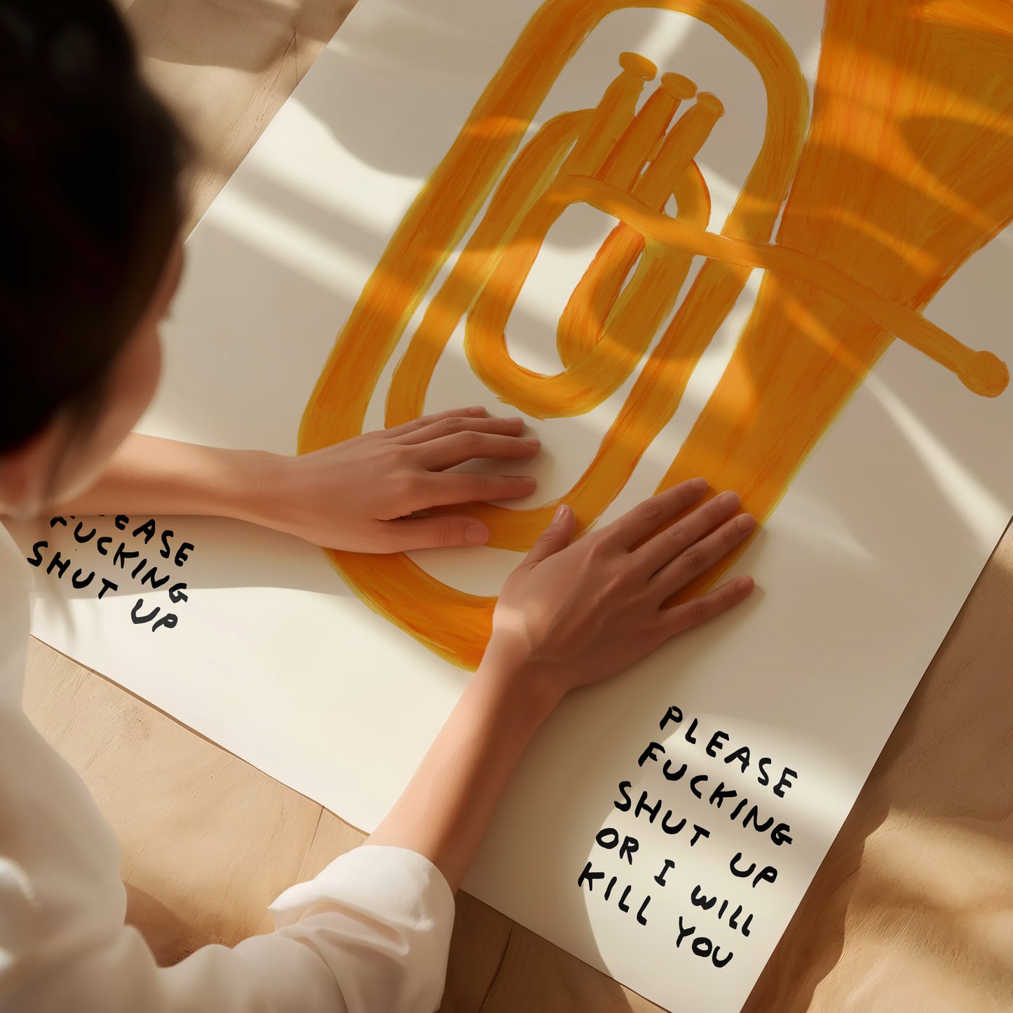 Please Shut Up Trumpet - David Shrigley