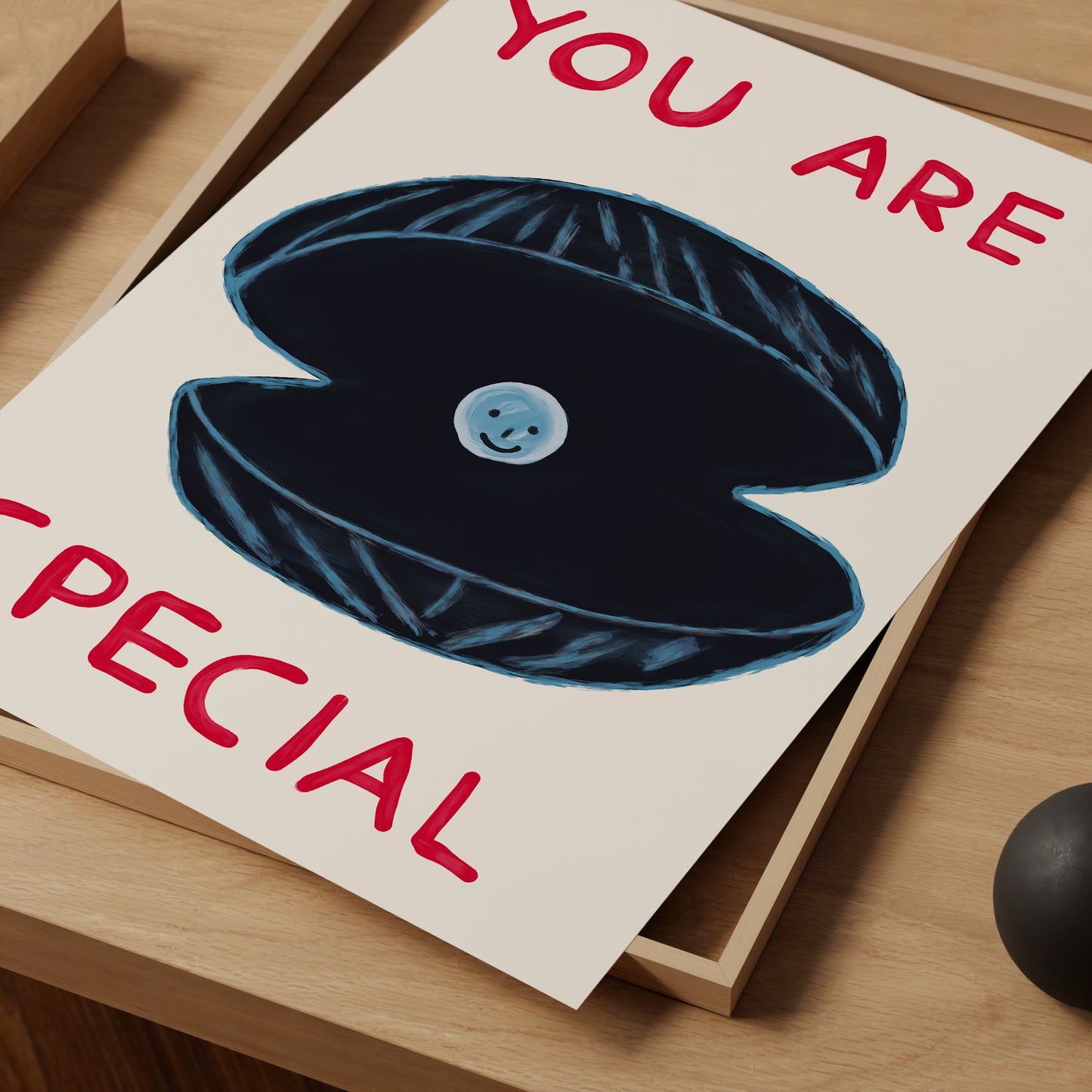 David Shrigley. You Are Special. Oyster Print. Funny Kitchen Wall Decor. Quote Wall Art. Contemporary Art. Dining Room Wall Art. Trendy Art