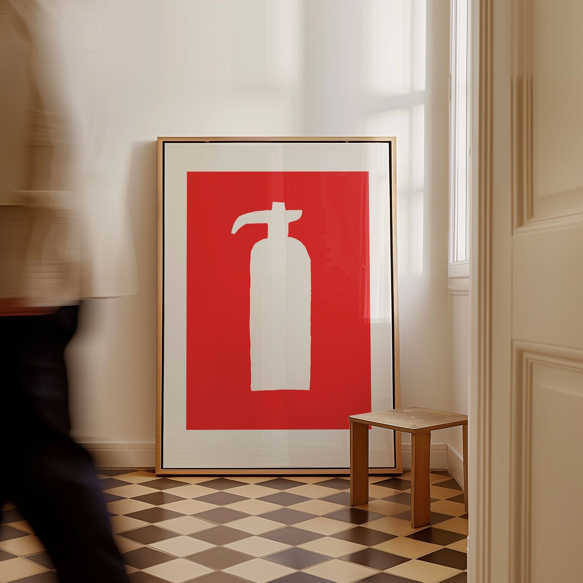 Fire Extinguisher. David Shrigley Print. Limited Edition Art. Contemporary Art. Room Wall Art. Shrigley Poster. Art Gift. Trending Poster