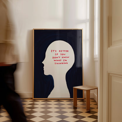 It's Better If You Don't Know What I'm Thinking David shrigley 