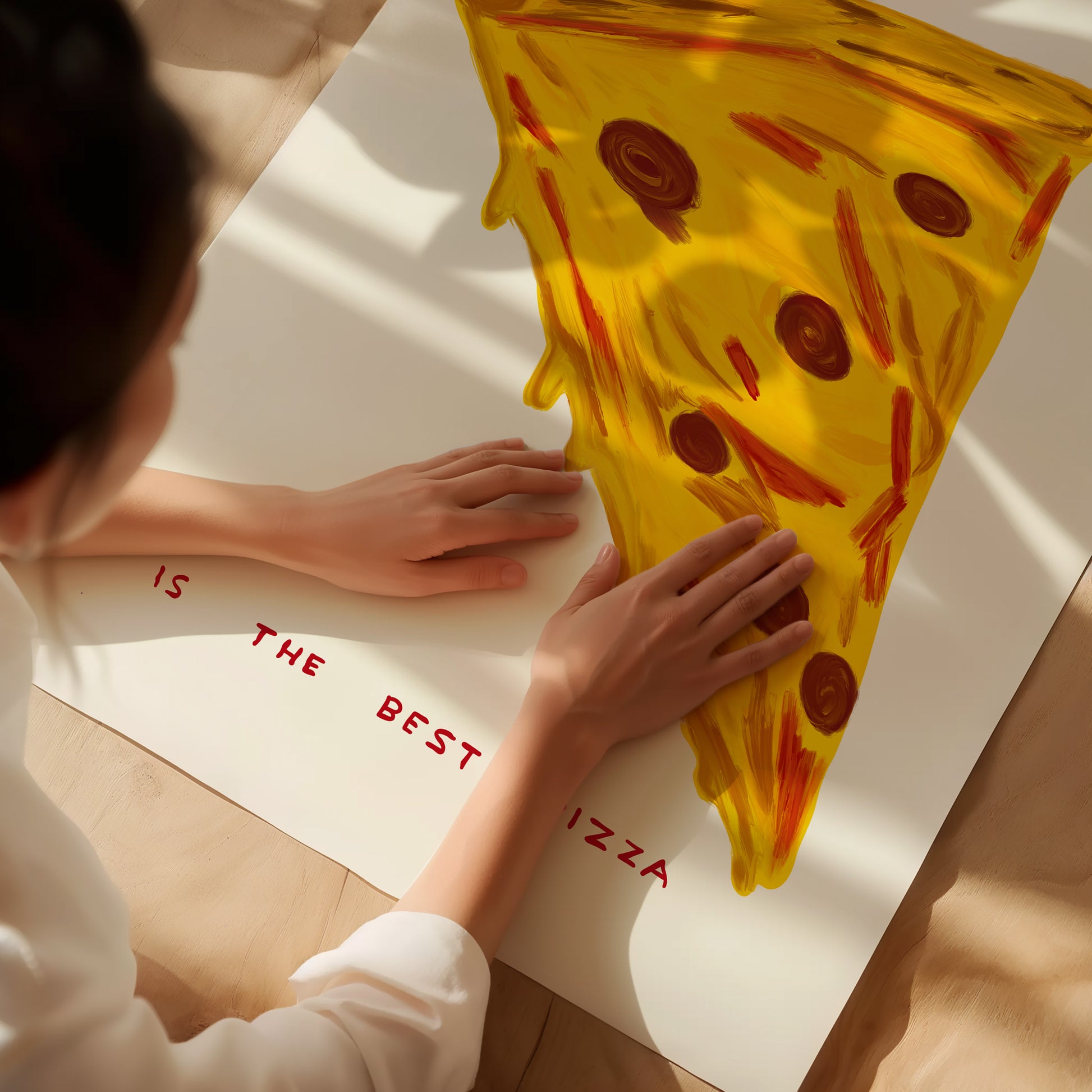 Horrible Pizza Is The Best Pizza - David Shrigley. David shrigley prints. David shrigley elephant. David srigley tomato print 