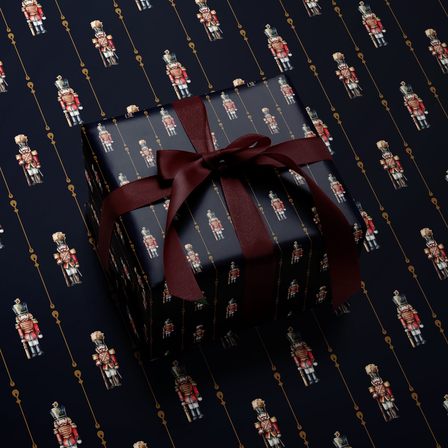 Nutcracker Wrapping Paper Holiday Gift Wrap Nutcracker Gift Wrap Elegant Christmas Gift Wrap Christmas Wrapping Paper Seasonal Gift Wrap