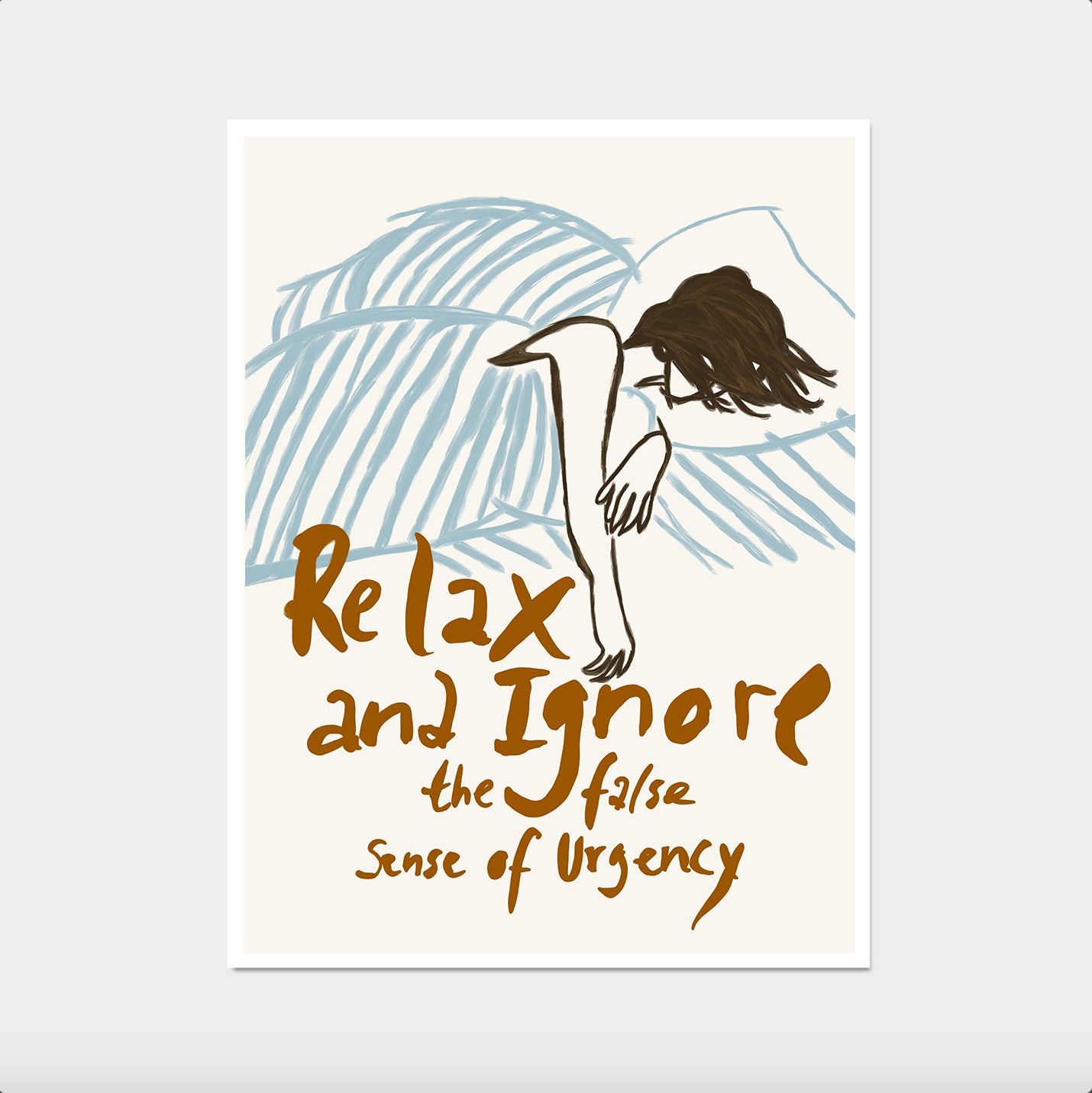 Relax And Ignore The False Sense of Urgency. Girly Wall Art. Woman Figure Abstract People Art. Living Room Wall Art. Contemporary Art Print. 
Sofia lind
Contemporary Art
Mid Century Art
Living Room Wall Art
Abstract People Art
Sofia Lind Print
Figurative Art
Bedroom Wall Decor
Modern Abstract Art
Minimalist Print
Abstract Art Print
Geometric Painting
girly wall art