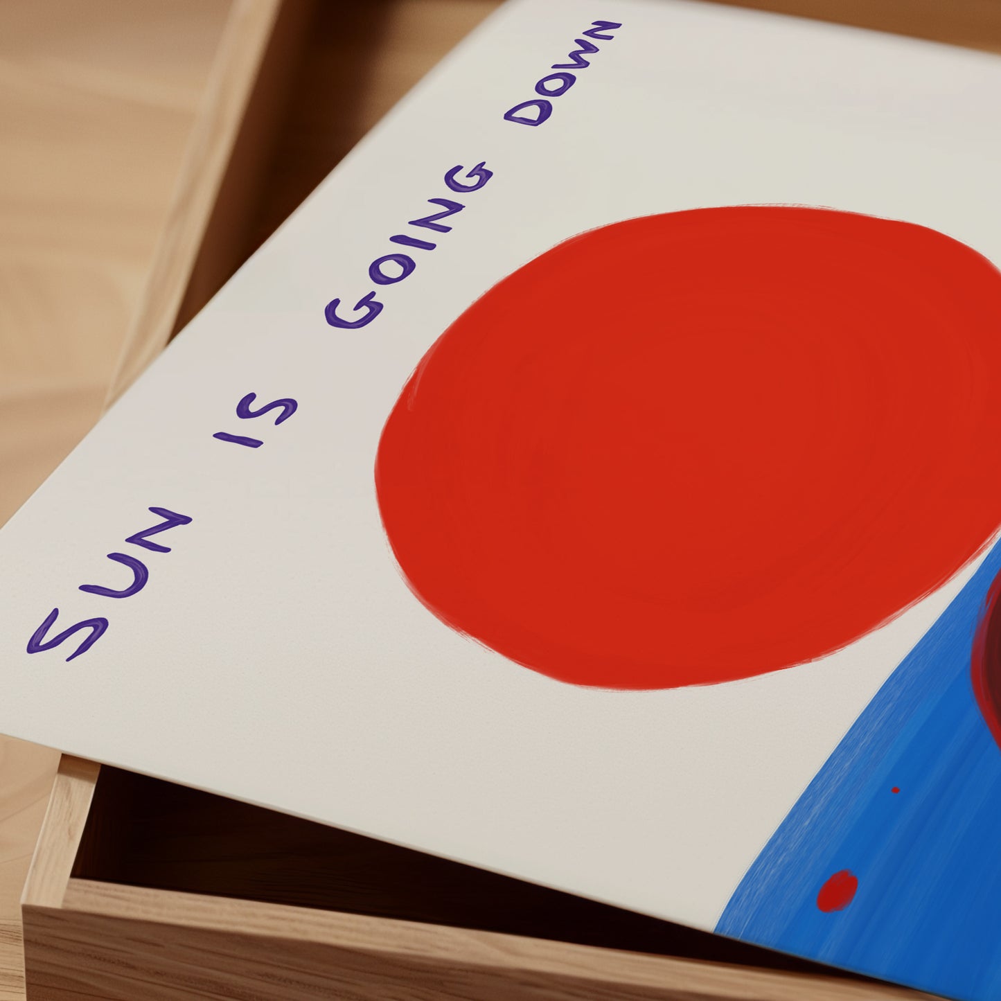 Sun is Going Down, Soon It Will Be Dark - David Shrigley