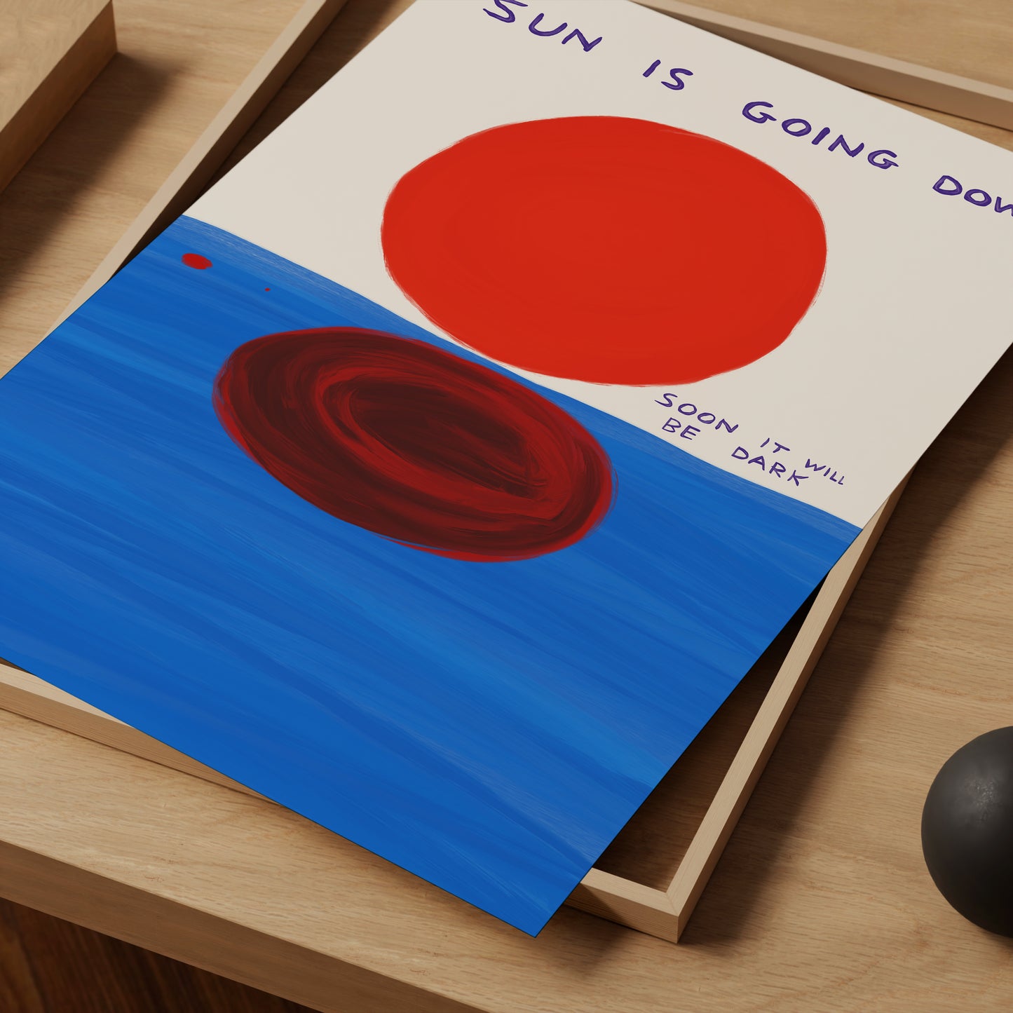 Sun is Going Down, Soon It Will Be Dark - David Shrigley