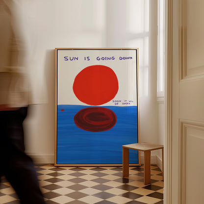 Sun is Going Down, Soon It Will Be Dark - David Shrigley