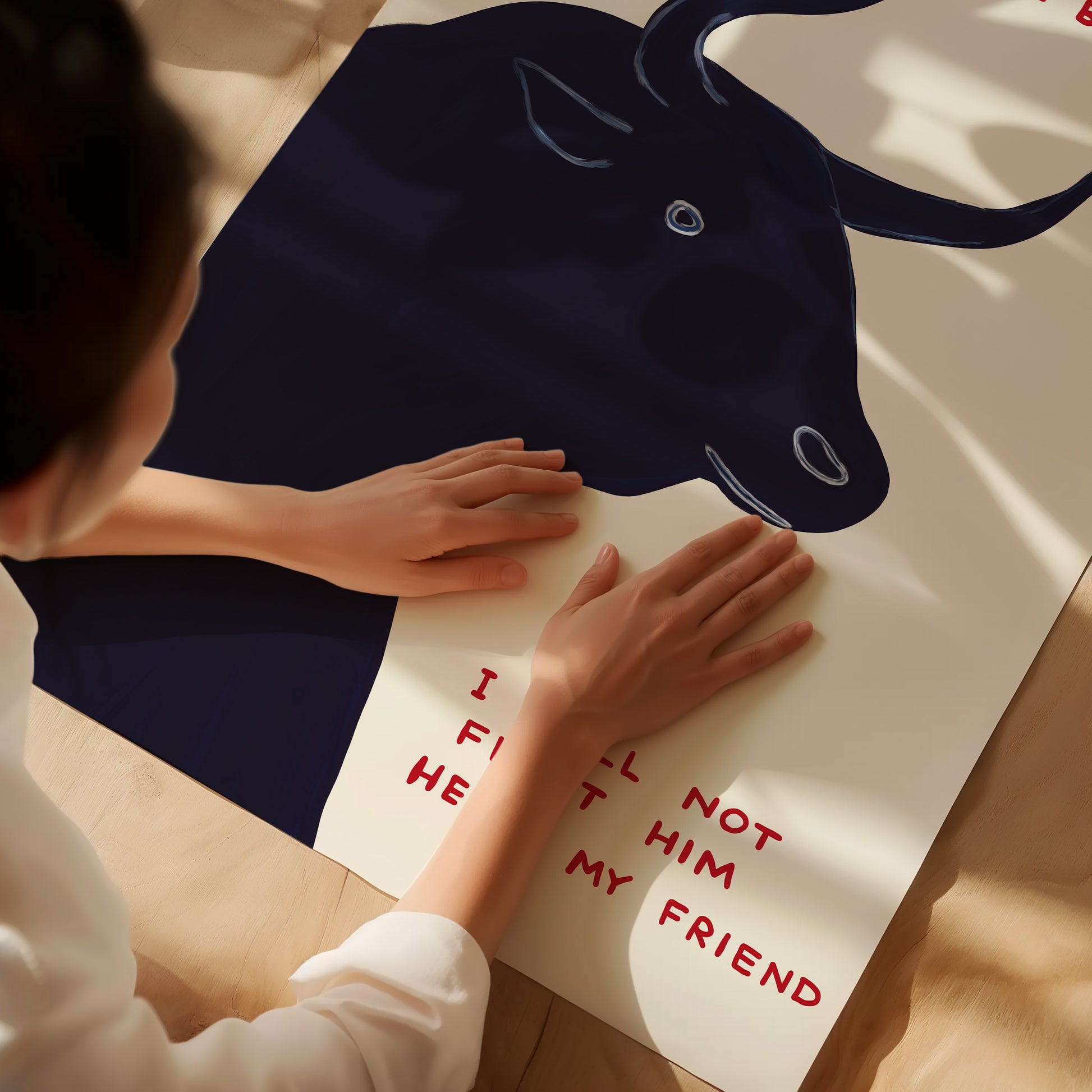 Taurus The Bull Zodiac Poster. David Shrigley Taurus Print. Signs of the Zodiac. Funny Quote Wall Art. Zodiac Poster Print. Room Wall Art