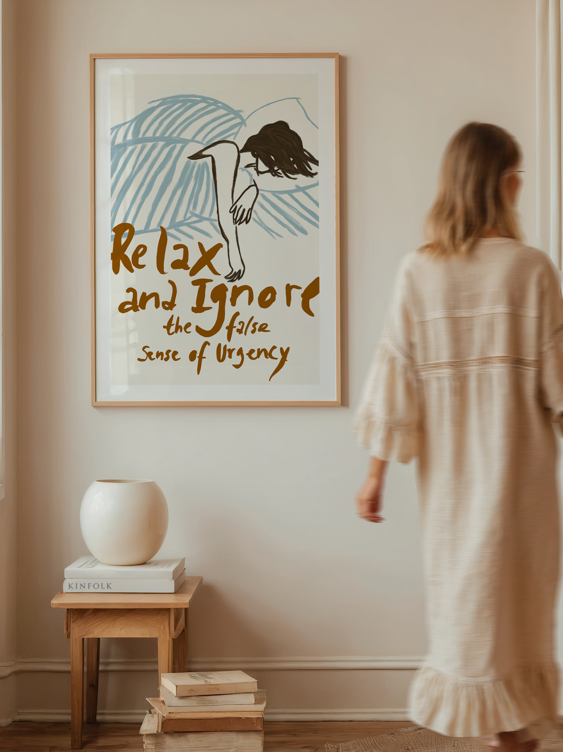 Relax And Ignore The False Sense of Urgency. Girly Wall Art. Woman Figure Abstract People Art. Living Room Wall Art. Contemporary Art Print. 
Sofia lind
Contemporary Art
Mid Century Art
Living Room Wall Art
Abstract People Art
Sofia Lind Print
Figurative Art
Bedroom Wall Decor
Modern Abstract Art
Minimalist Print
Abstract Art Print
Geometric Painting
girly wall art
