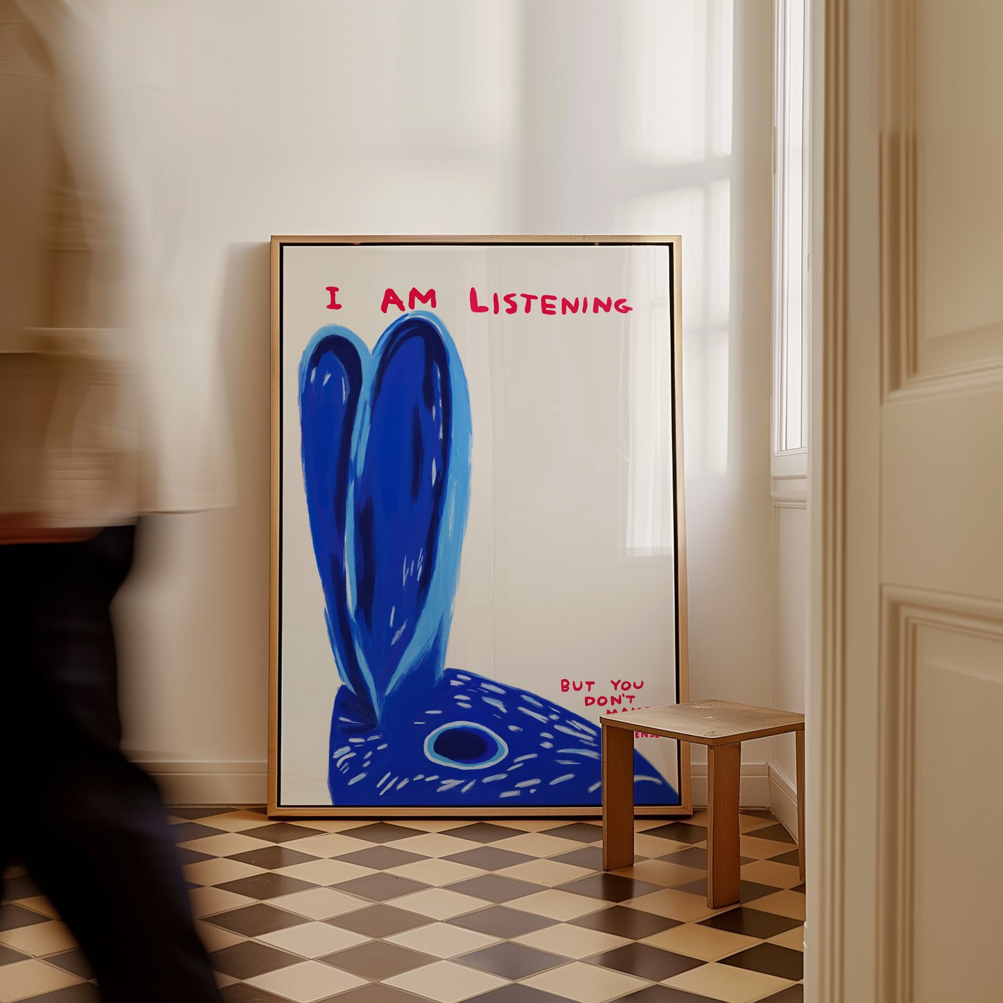 David Shrigley I Am Listening. David Shrigley Poster Print