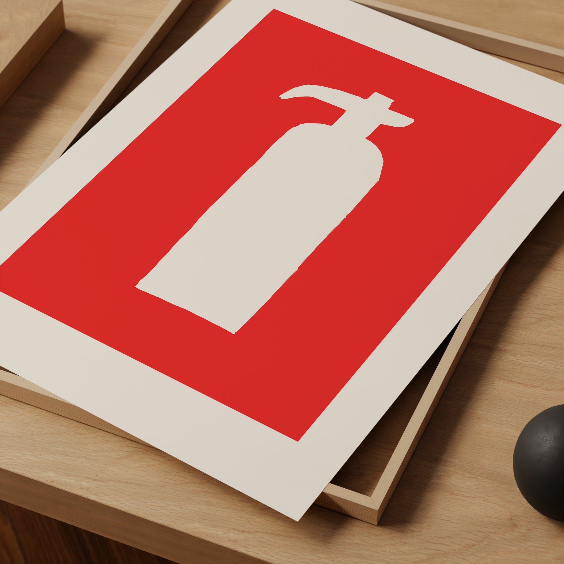 Fire Extinguisher. David Shrigley Print. Limited Edition Art. Contemporary Art. Room Wall Art. Shrigley Poster. Art Gift. Trending Poster
