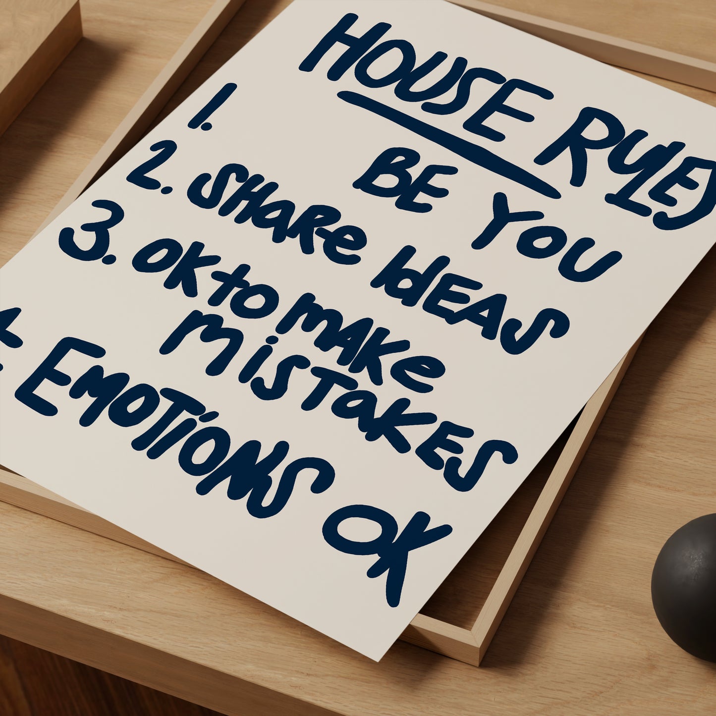 Funky Text Wall Art Quote Wall Art House Rules Inspirational &amp; Motivational Quotes Poster. Modern Wall Art. Living Room Wall Art
