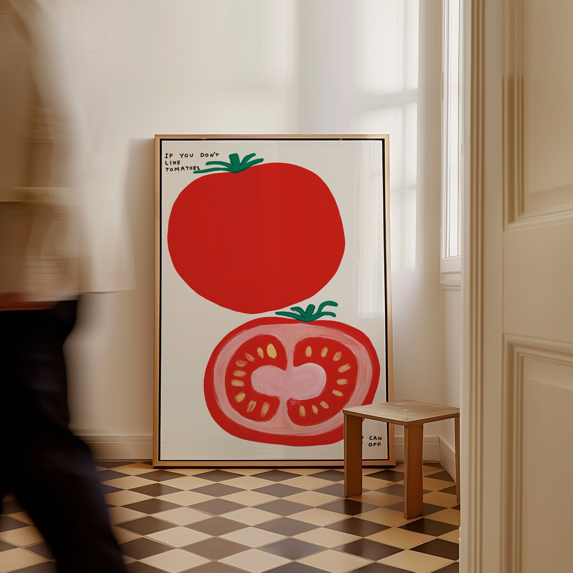 David Shrigley. If You Don't Like Tomatoes. Kitchen Wall Art. Food Poster. Shrigley Tomato. Modern Wall Art. Dining Room Poster Print