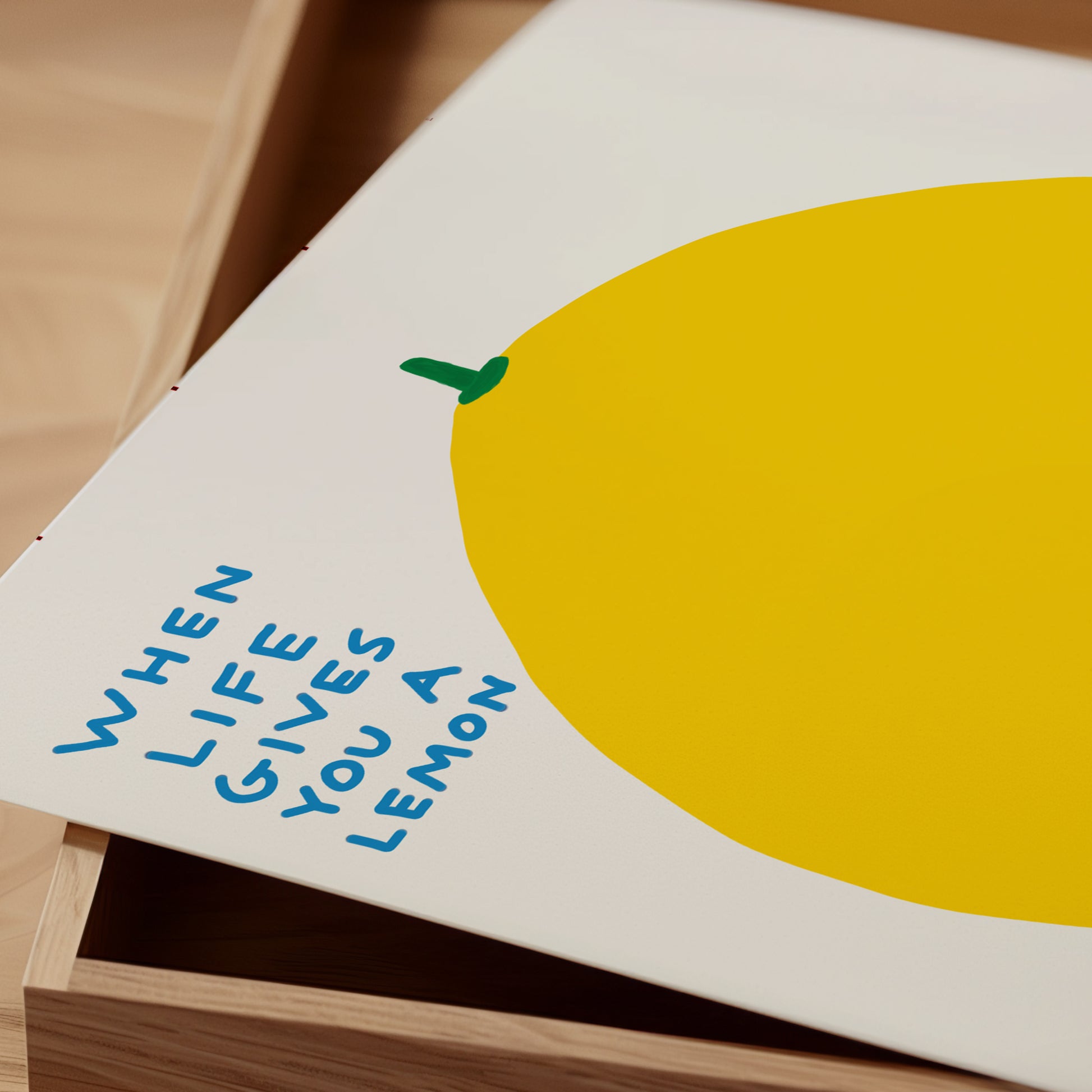 David Shrigley. When Life Gives You a Lemon. Shrigley Lemon. Contemporary Kitchen Wall Art. Funny Quotes Wall Art. Trending Wall Art Poster
