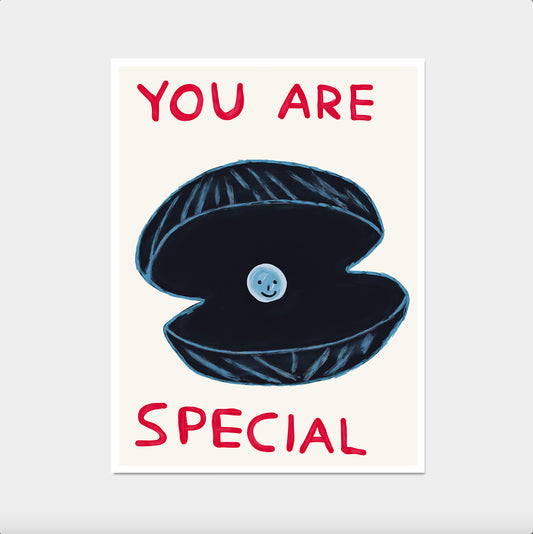David Shrigley. You Are Special. Oyster Print. Funny Kitchen Wall Decor. Quote Wall Art. Contemporary Art. Dining Room Wall Art. Trendy Art
